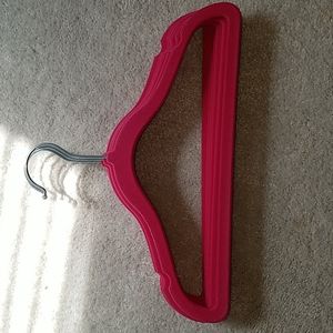 7 velvet fuchsia pink kids hangers